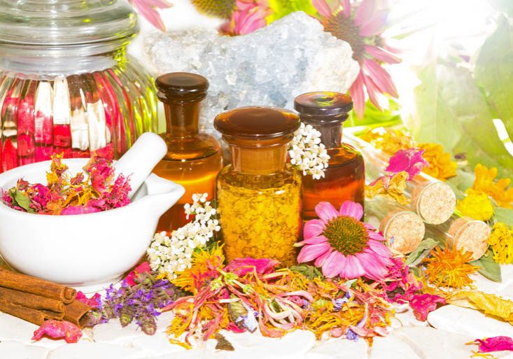 Naturopathy and aromatherapy still life Naturopathy