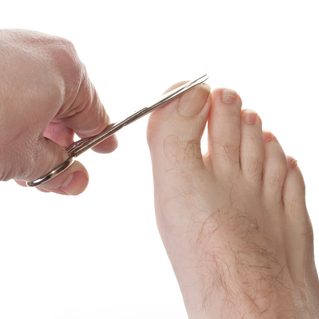 Cutting toe nails