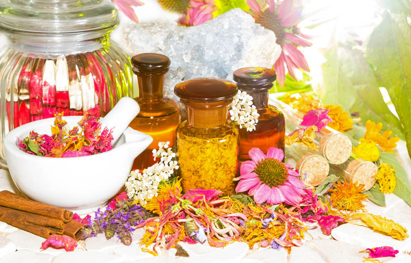 Naturopathy and aromatherapy still life Naturopathy